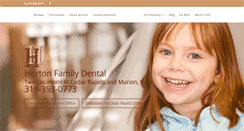 Desktop Screenshot of hortonfamilydental.com